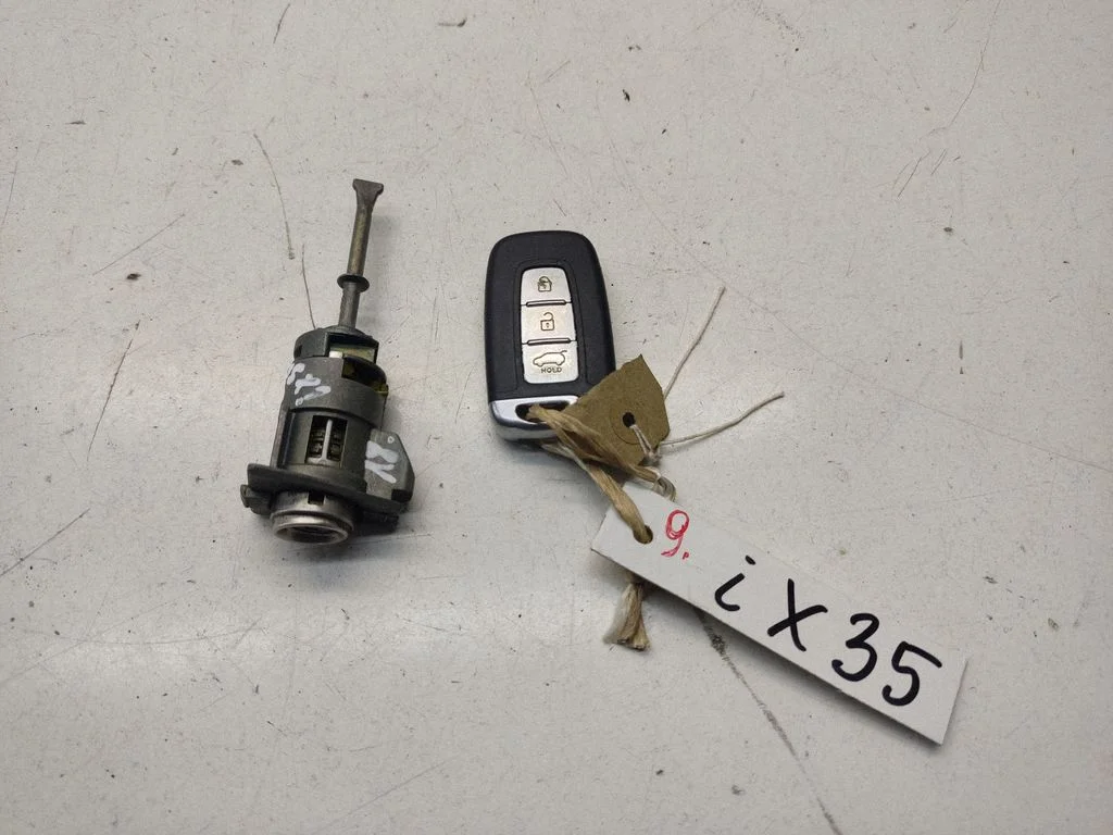 Front door lock (next to the handle)