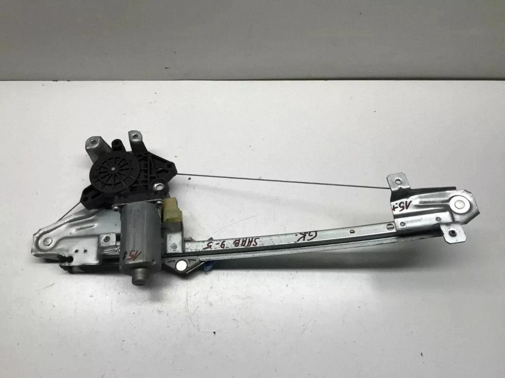 Rear door window regulator with motor 5184858