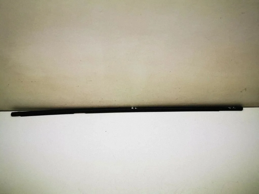 Rear door glass trim molding – left