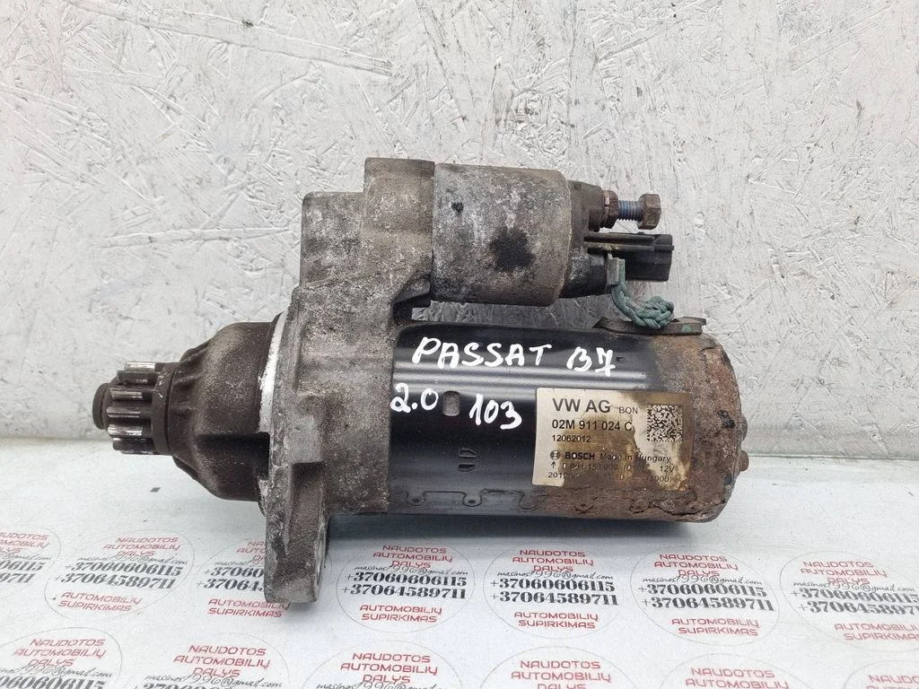 Starter motor 02M911024C