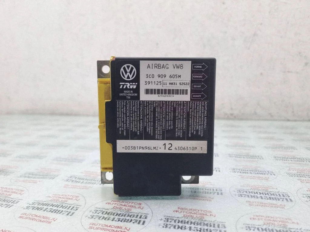 Airbag control unit/module – Volkswagen Passat B6 (2005-2010)