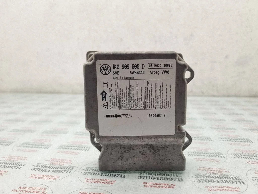Airbag control unit/module 1K0909605D