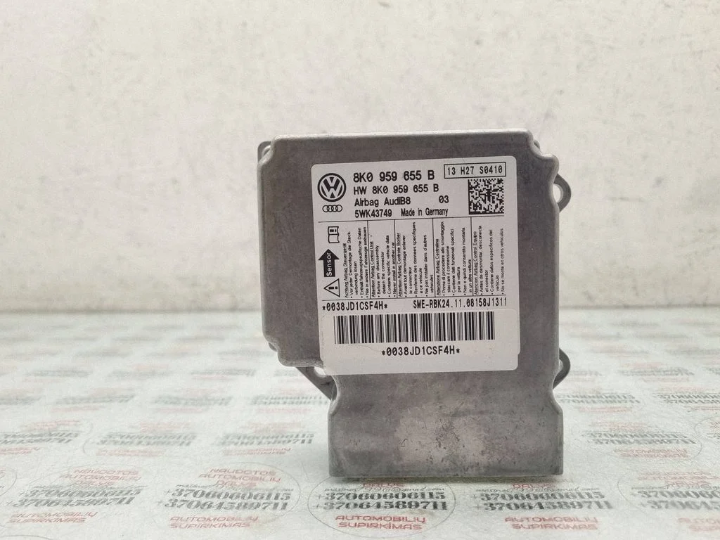 Turvapatjade juhtplokk 8K0959655B