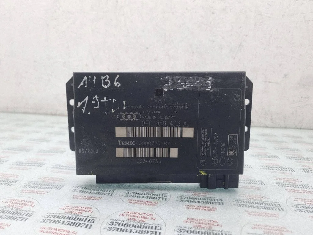 Comfort/convenience module 8E0959433AJ