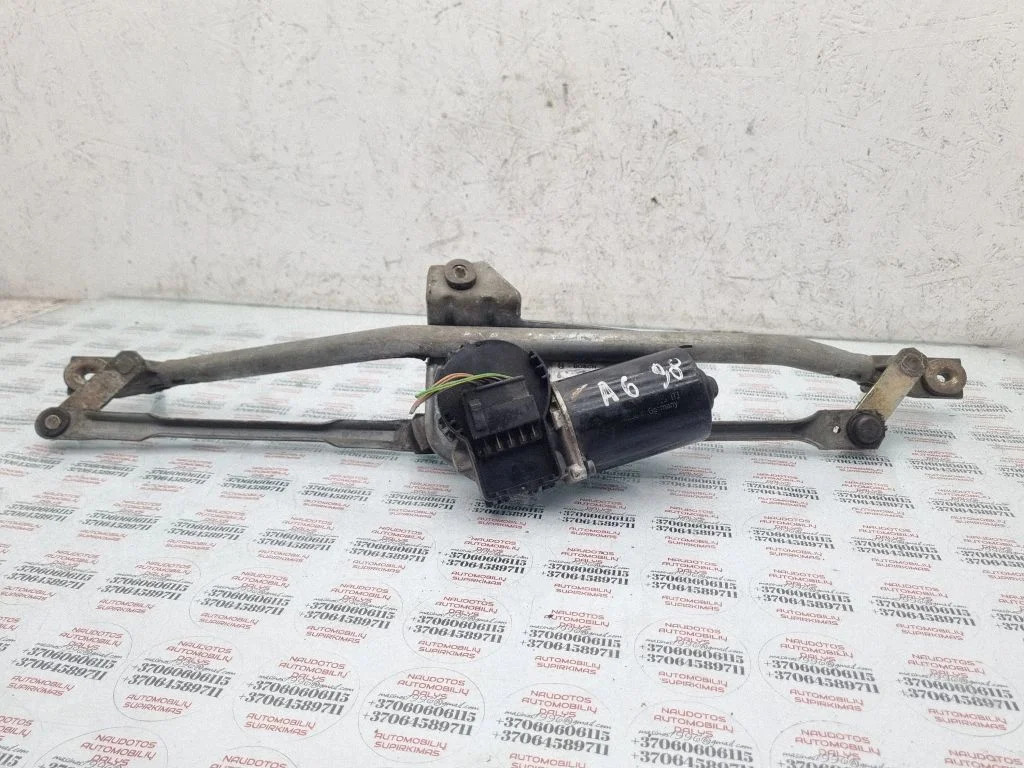 Front wiper linkage and motor – Audi A6 S6 C5 4B (1997-2005)