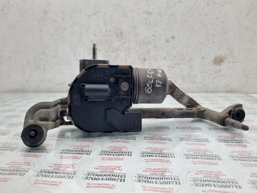 Front wiper linkage and motor 5M0955119
