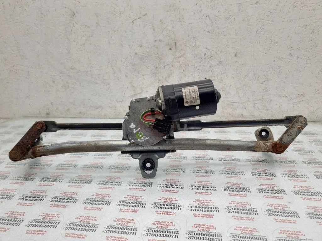 Front wiper linkage and motor 1J1955113A