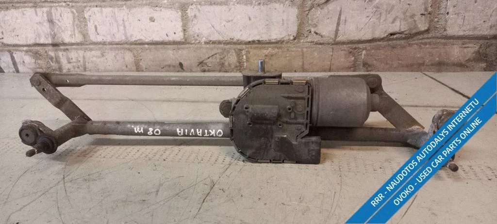 Front wiper linkage and motor – Skoda Octavia Mk2 (1Z) (2004-2013)