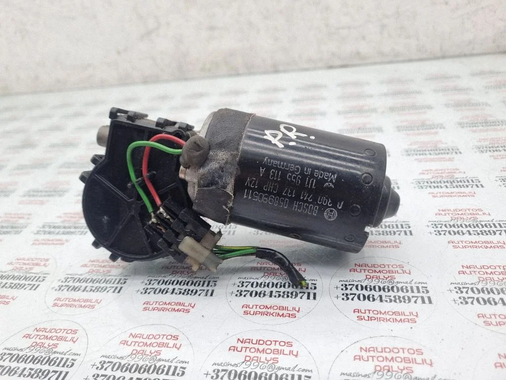 Front wiper linkage and motor 1J1955113A