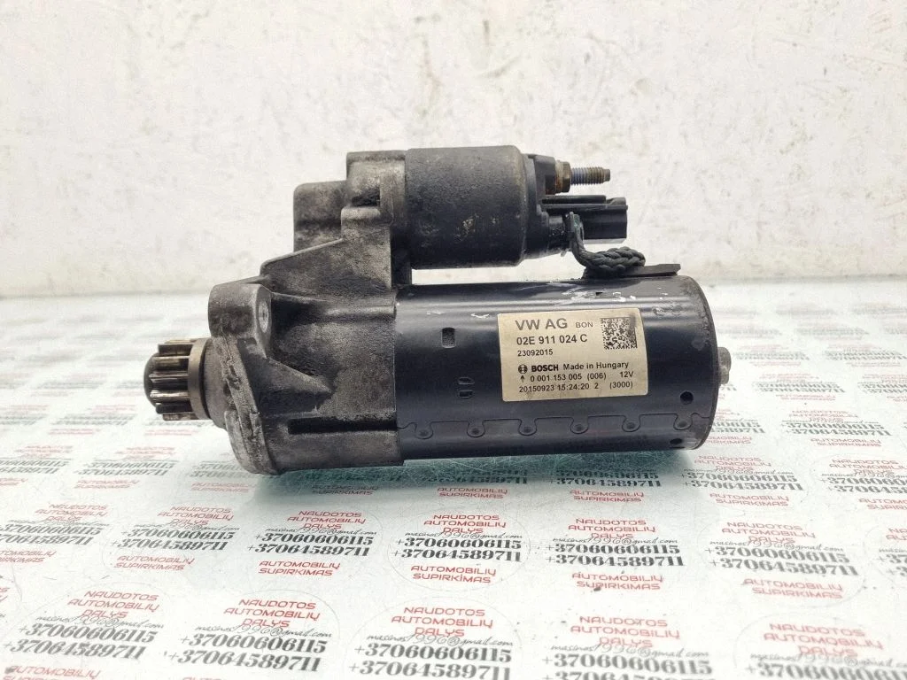 Starter motor 02E911024C