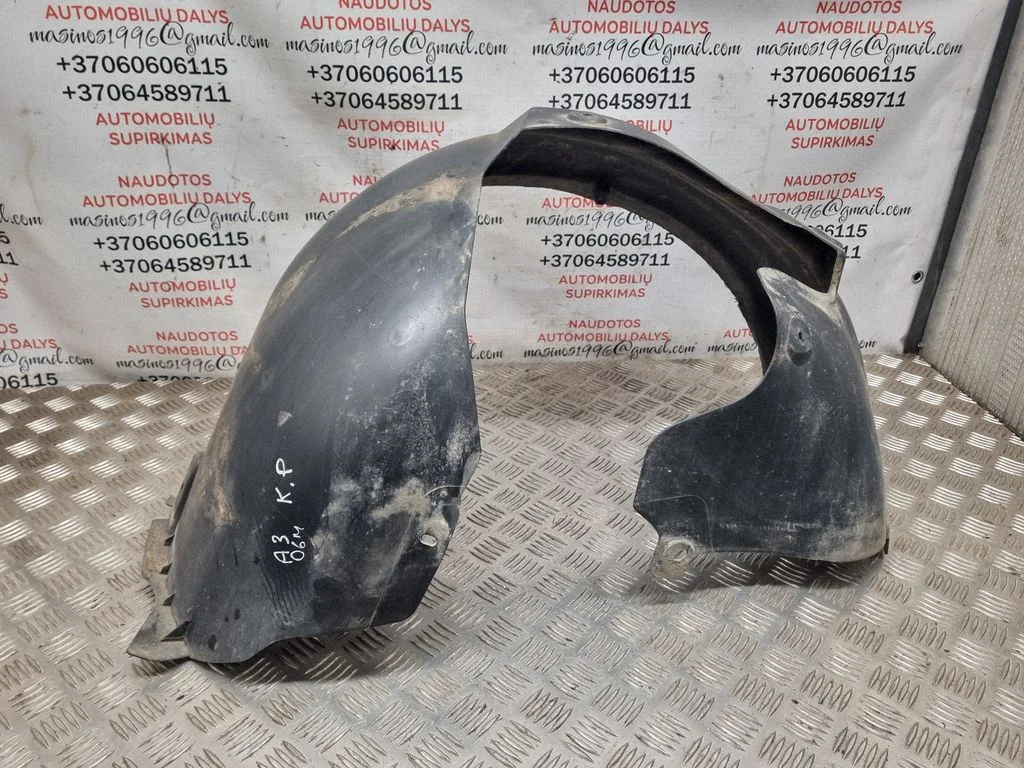 Front wheel arch liner splash guards – Audi A3 S3 8P (2003-2012)