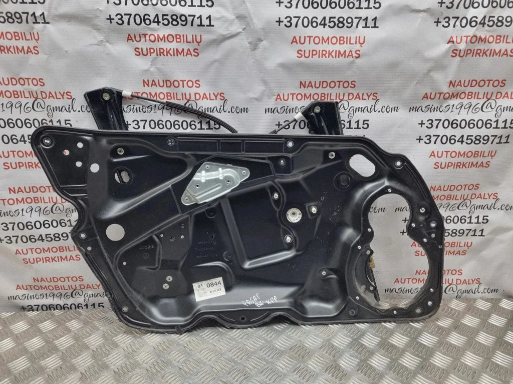 Front window lifting mechanism without motor 3C1837755K