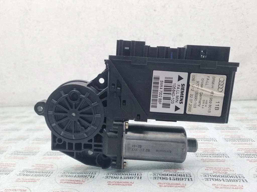 Front door window regulator motor 8E1959801B