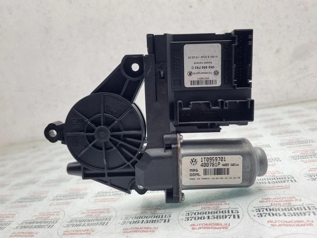 Priekšējā loga pacēlāja motoriņš 1T0959701