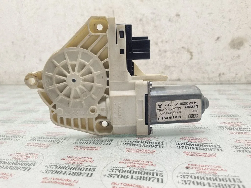 Front door window regulator motor – Audi Q7 4L (2005-2015)