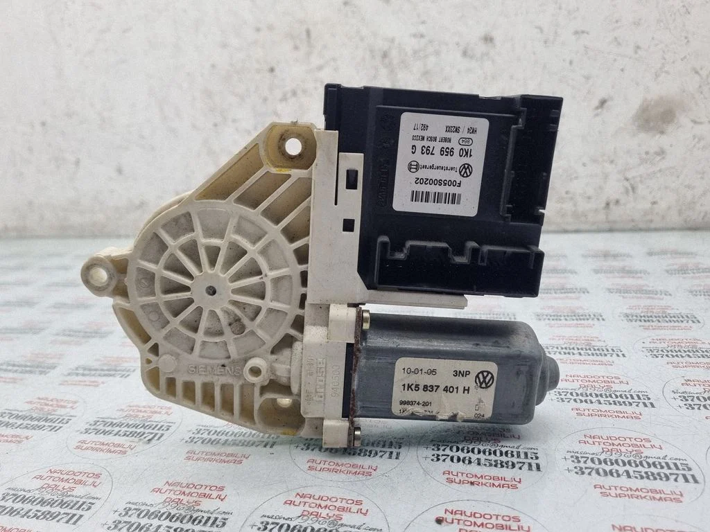 Priekšējā loga pacēlāja motoriņš 1K5837401H