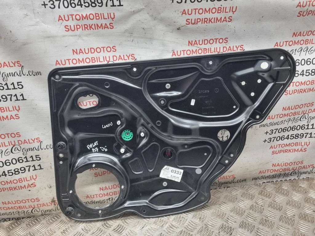 Aizmugurējā el. loga pacēlāja mehānisms bez motoriņa 3AA839756