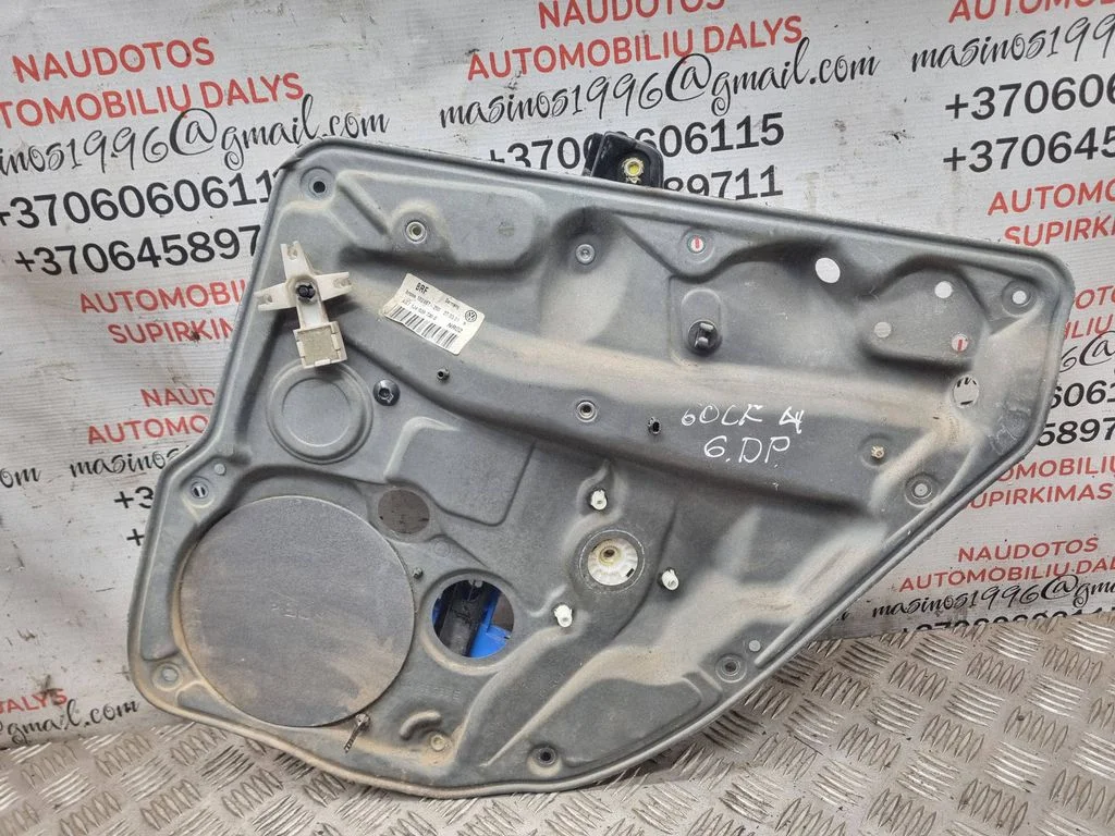 Rear window lifting mechanism without motor 1J4839730G
