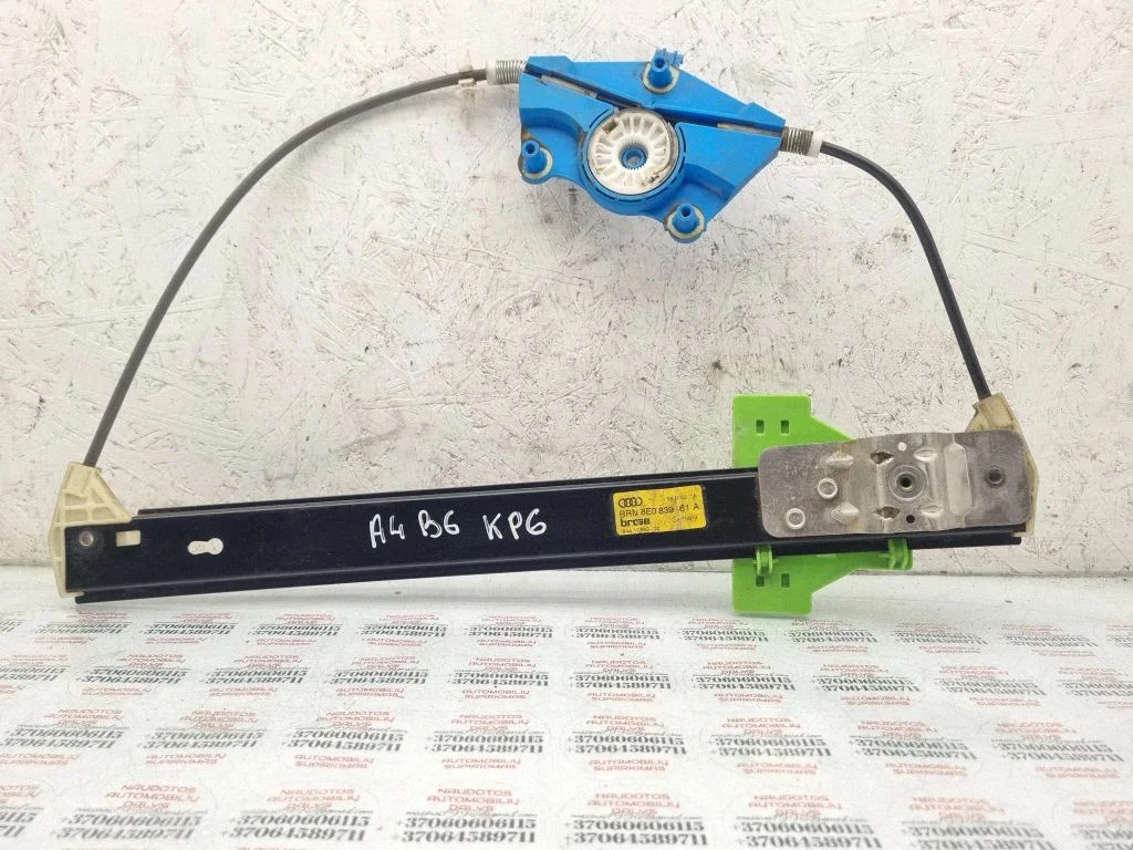 Rear window lifting mechanism without motor – Audi A4 S4 B6 8E 8H (2001-2005)