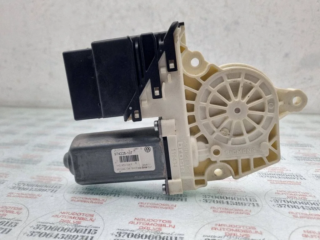 Rear door window regulator motor 1K0959704F