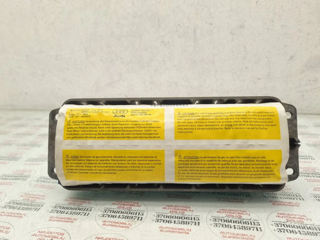 Passenger airbag – Audi A3 S3 8P (2003-2012)
