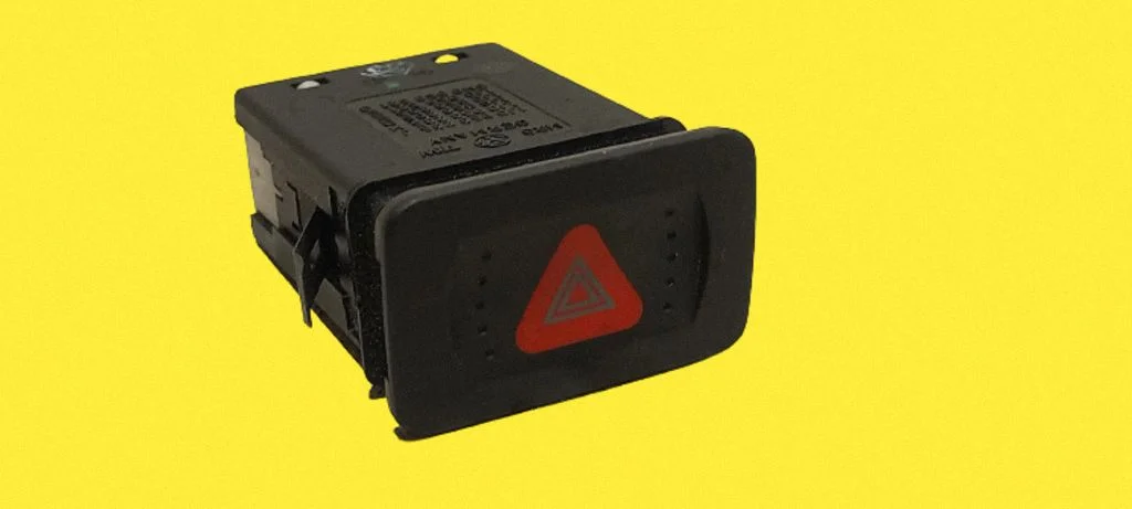 Hazard light switch 1J0953235J