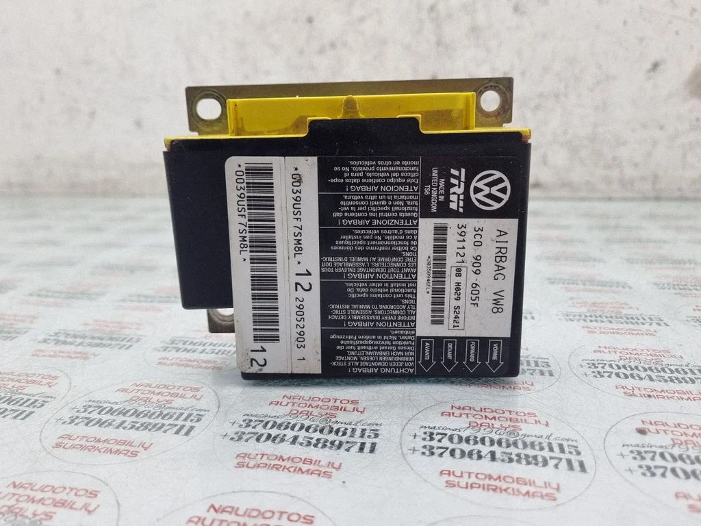Drošības spilvenu vadības bloks 3C0909605F