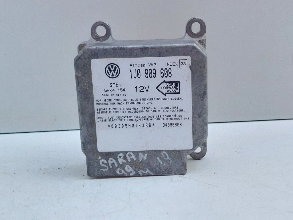 Drošības spilvenu vadības bloks 1J0909608