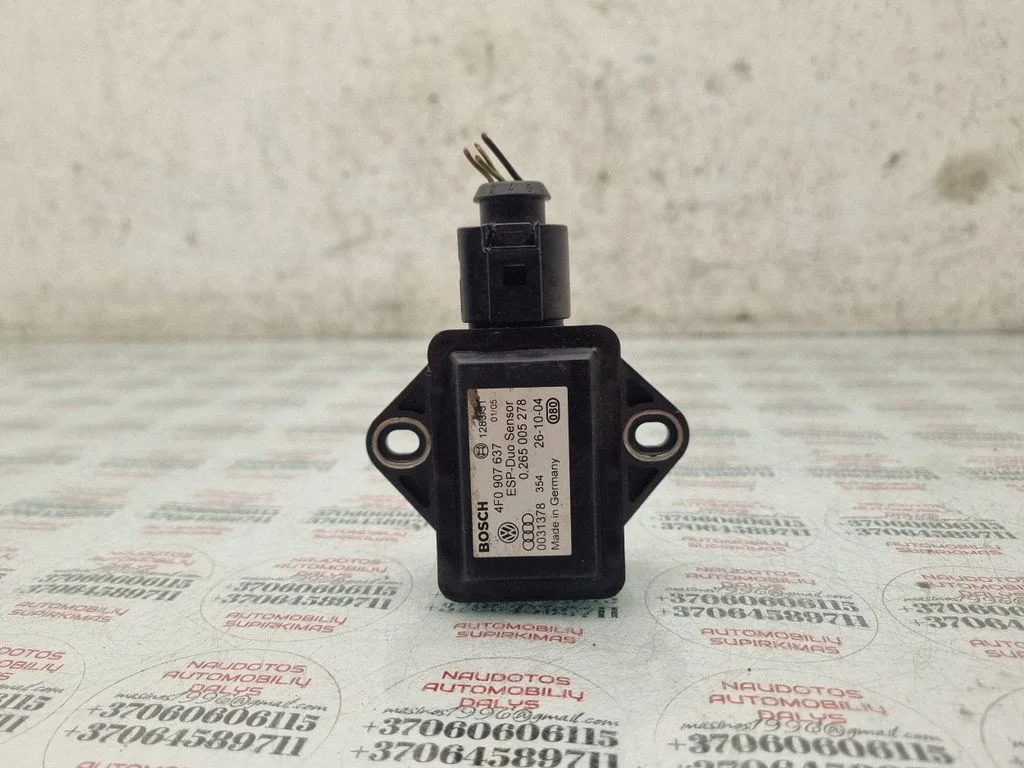 ESP acceleration yaw rate sensor 4F0907637