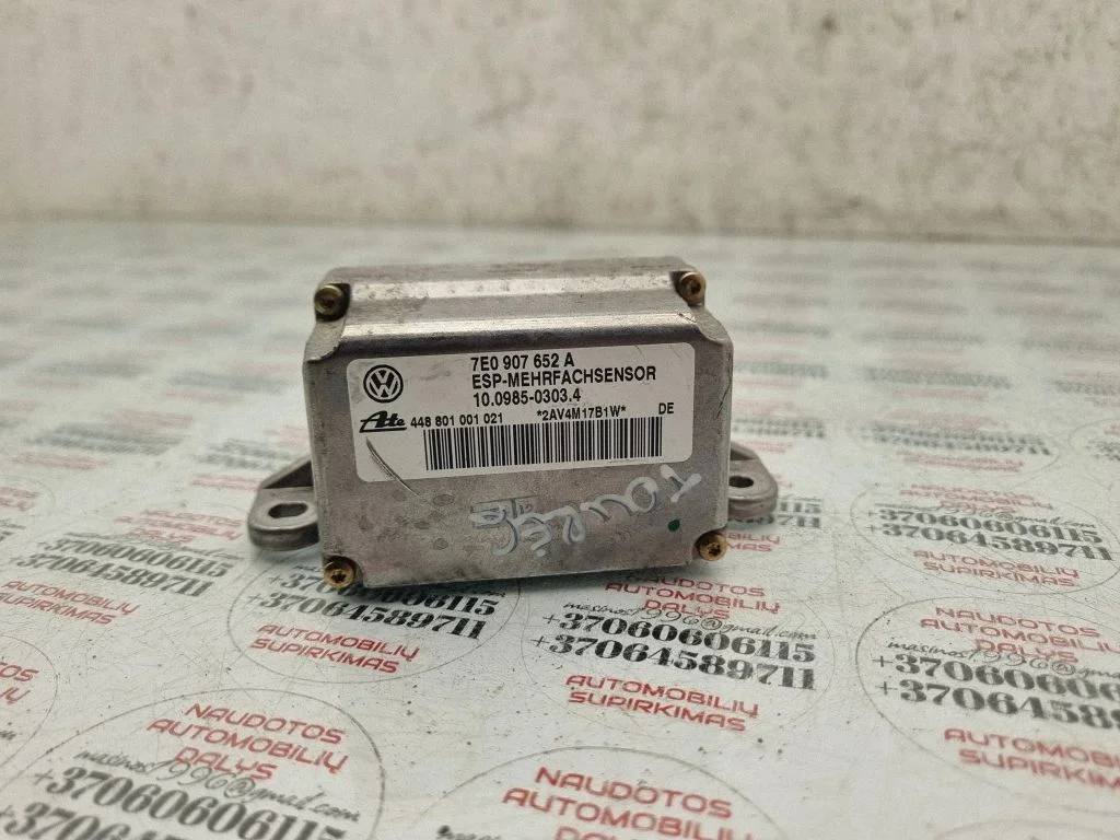 ESP acceleration yaw rate sensor – Volkswagen Touareg I (2002-2010)