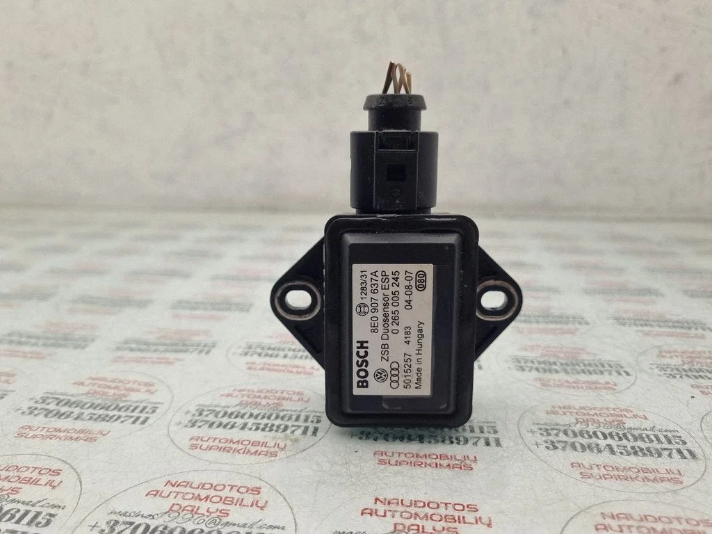 ESP (stabilitātes sistēmas) sensors (paātrinājuma sensors) 8E0907637A