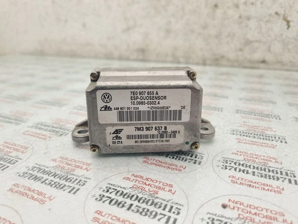 ESP acceleration yaw rate sensor 7M3907637B