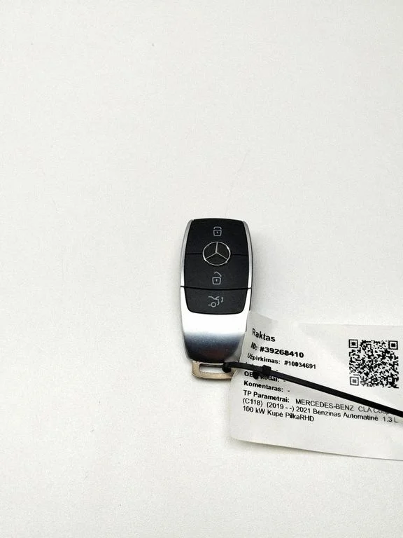Süütevõti/kaart – Mercedes-Benz CLA-klass C118 X118 (2019-)