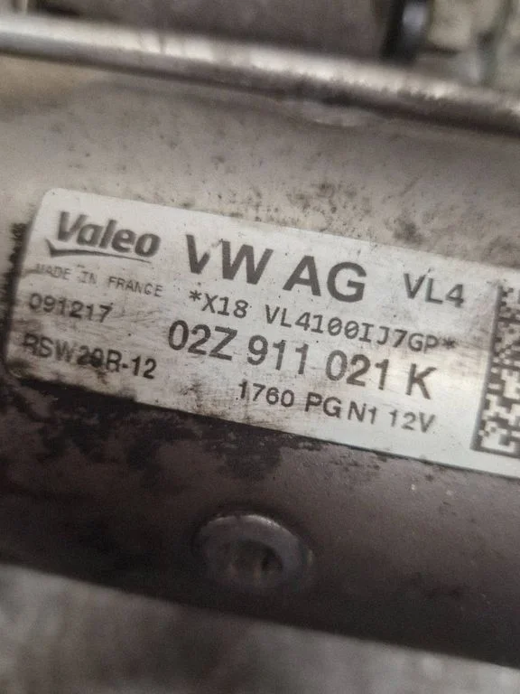 Starter motor 02Z911021K