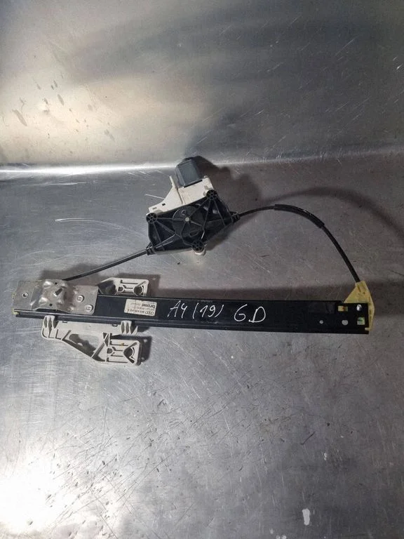 Rear door window regulator with motor 8K0839462A