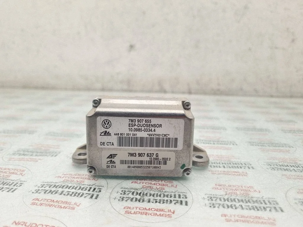 ESP (stabilitātes sistēmas) sensors (paātrinājuma sensors) 7M3907655