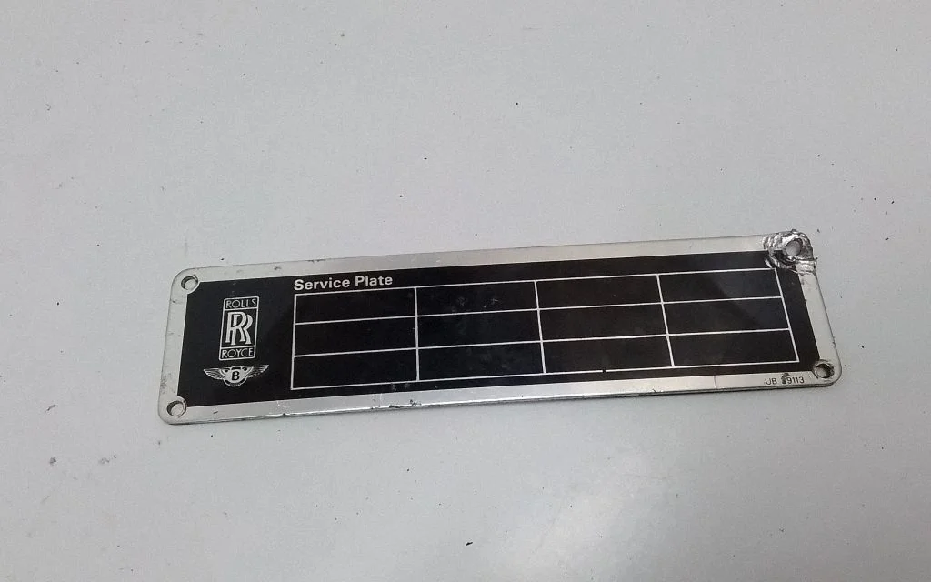 Other badges/marks – Rolls-Royce Silver Spur (1980-1998)