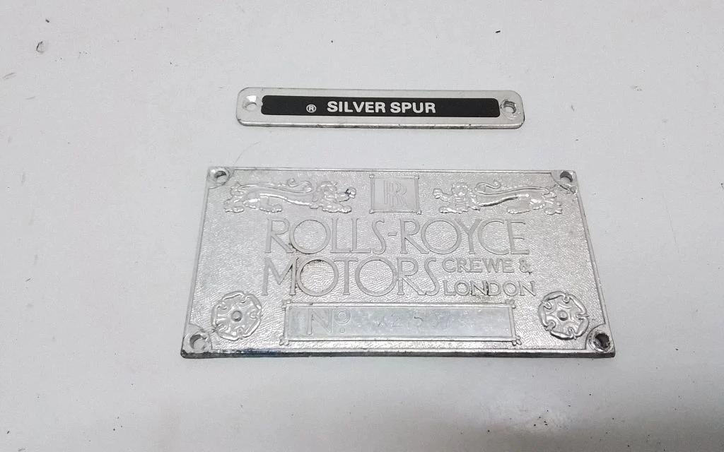 Other badges/marks – Rolls-Royce Silver Spur (1980-1998)