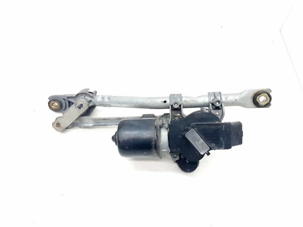 Front wiper linkage and motor