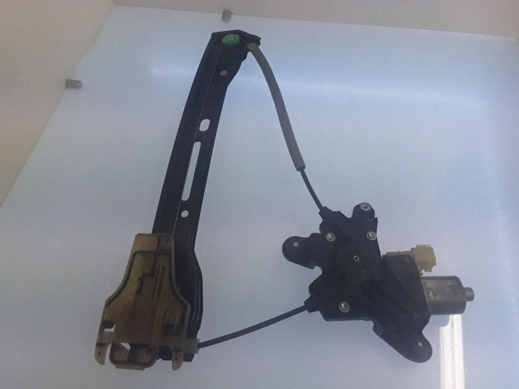 Rear door window regulator with motor – left