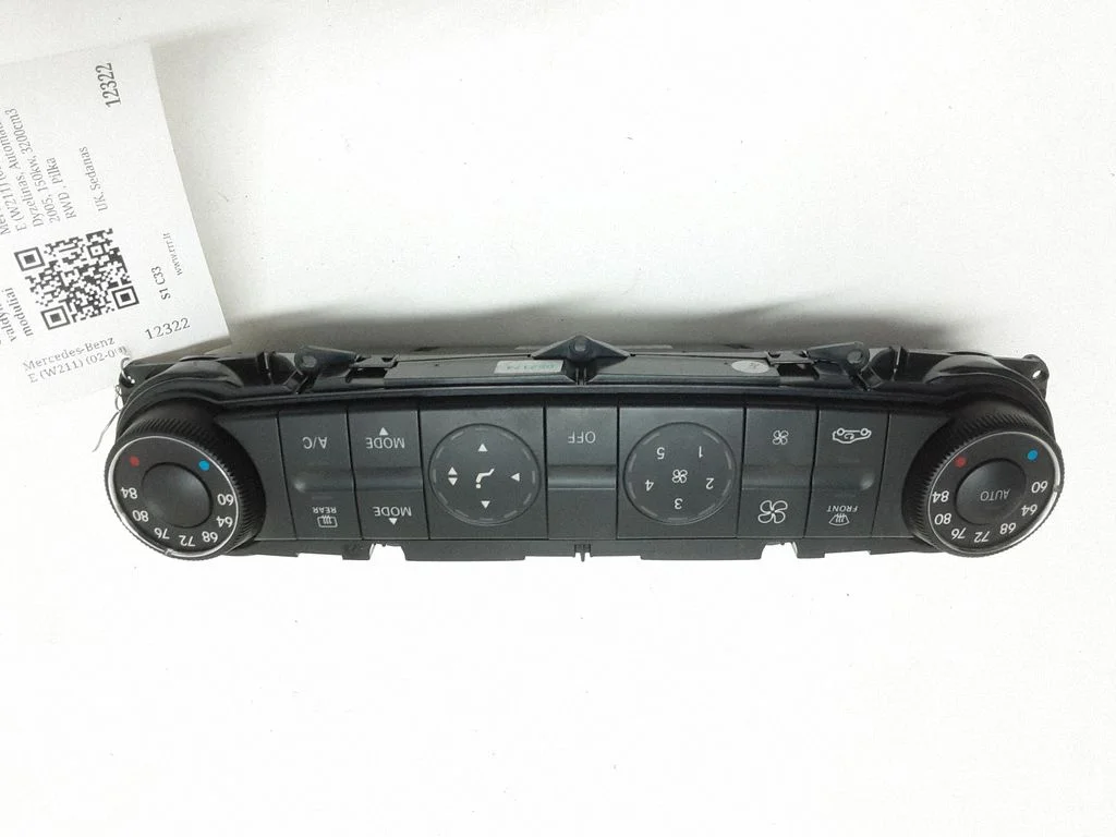 Kliimaseadme/kütte juhtplokk (salongis) – Mercedes-Benz E-klass W211 (2002-2009)