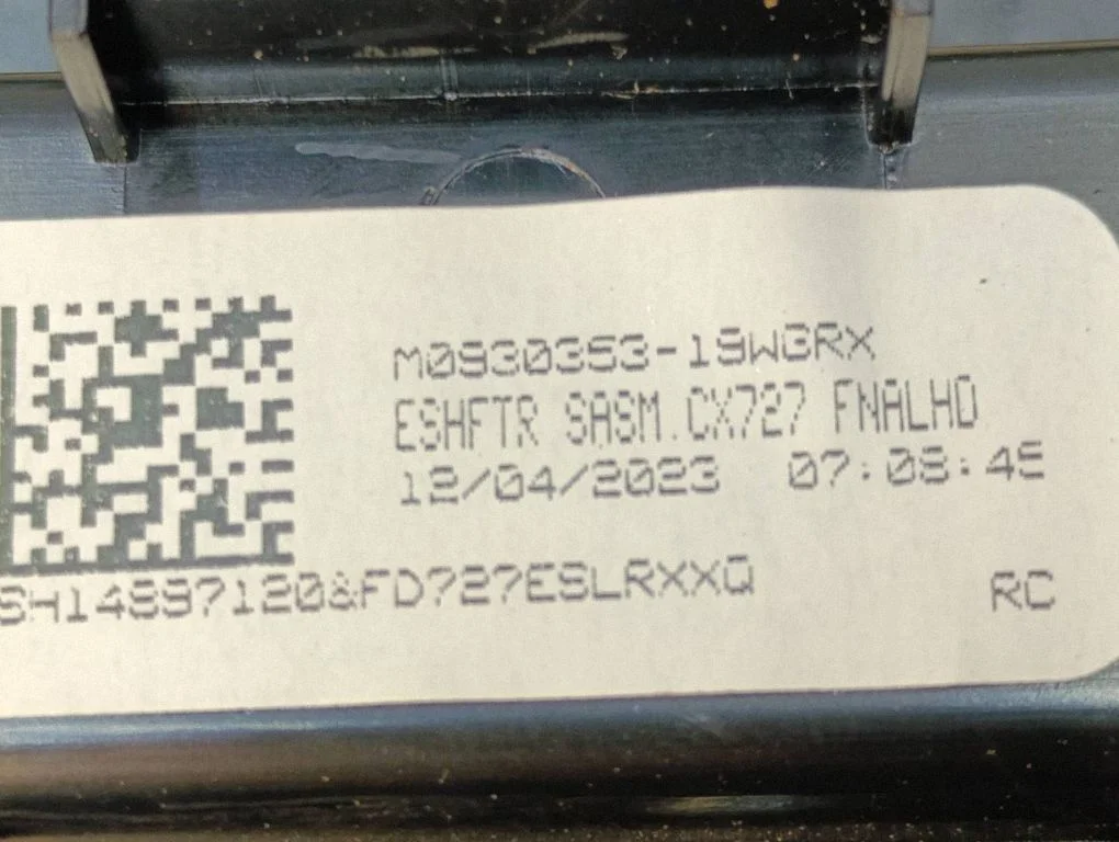 Osłona dźwigni zmiany biegów (mieszek, gałka) Y0070761