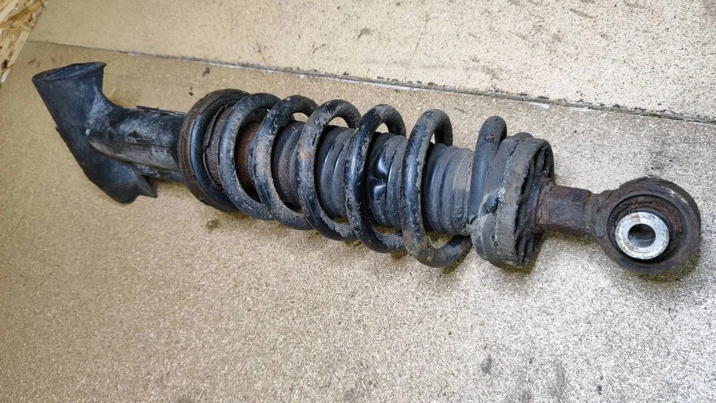 Rear shock absorber with coil spring