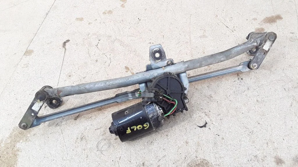 Front wiper linkage and motor 1J0955623A