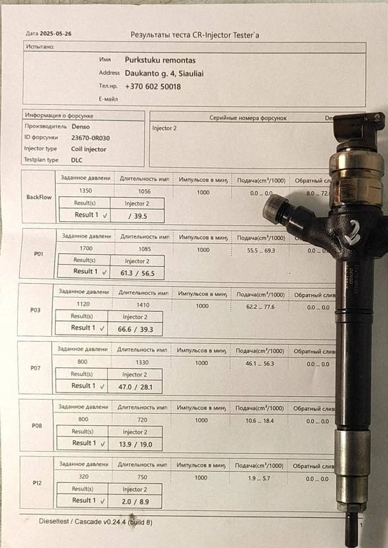 Fuel injector 236700R030