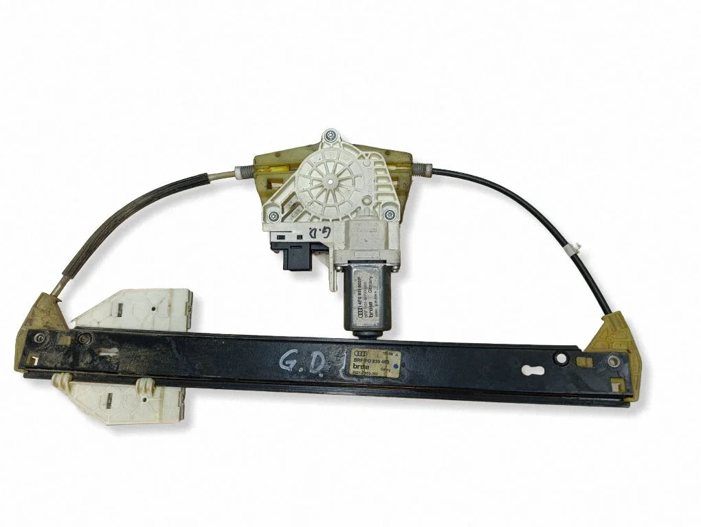 Rear door window regulator with motor 4F0839462B
