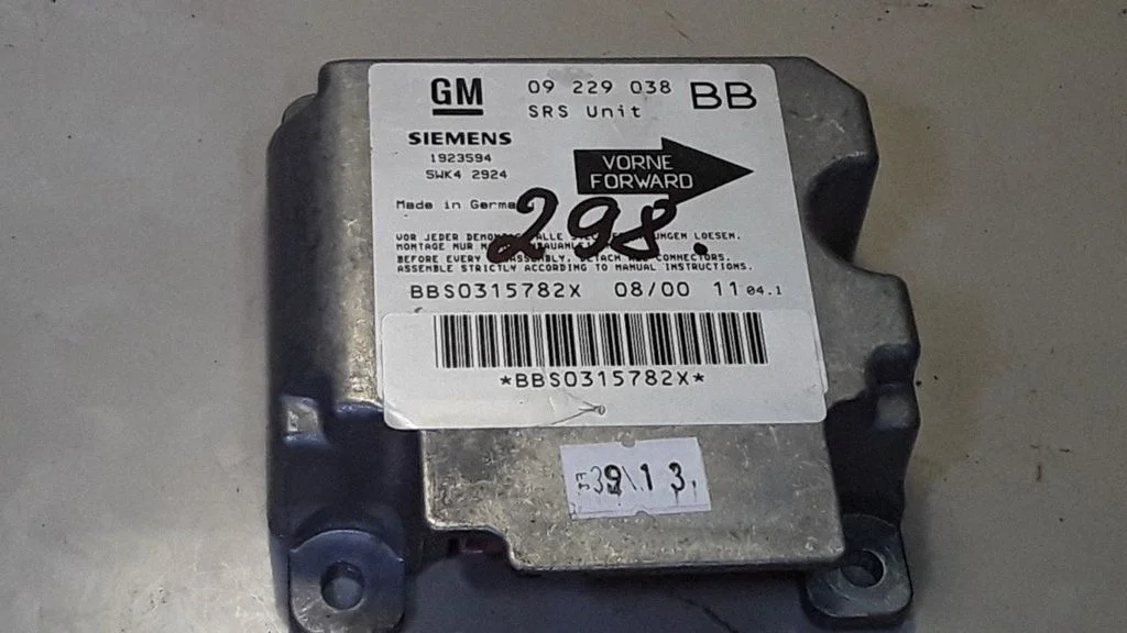 Airbag control unit/module 09229038BB