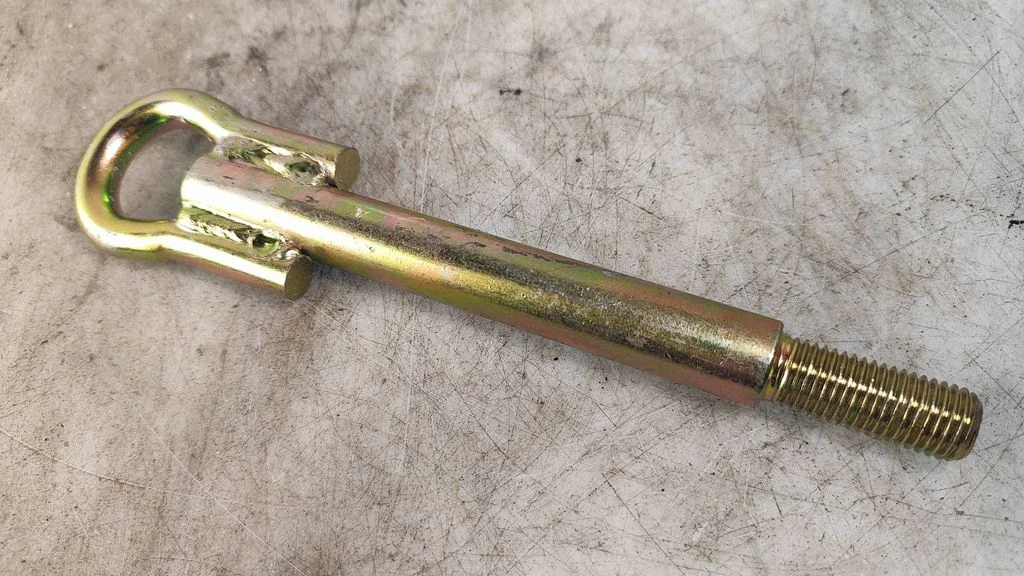 Towing hook eye