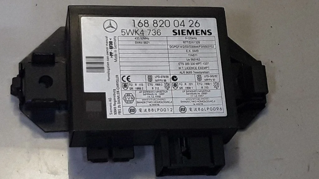 Immobilaiseri juhtplokk – Mercedes-Benz A-klass W168 (1997-2004)