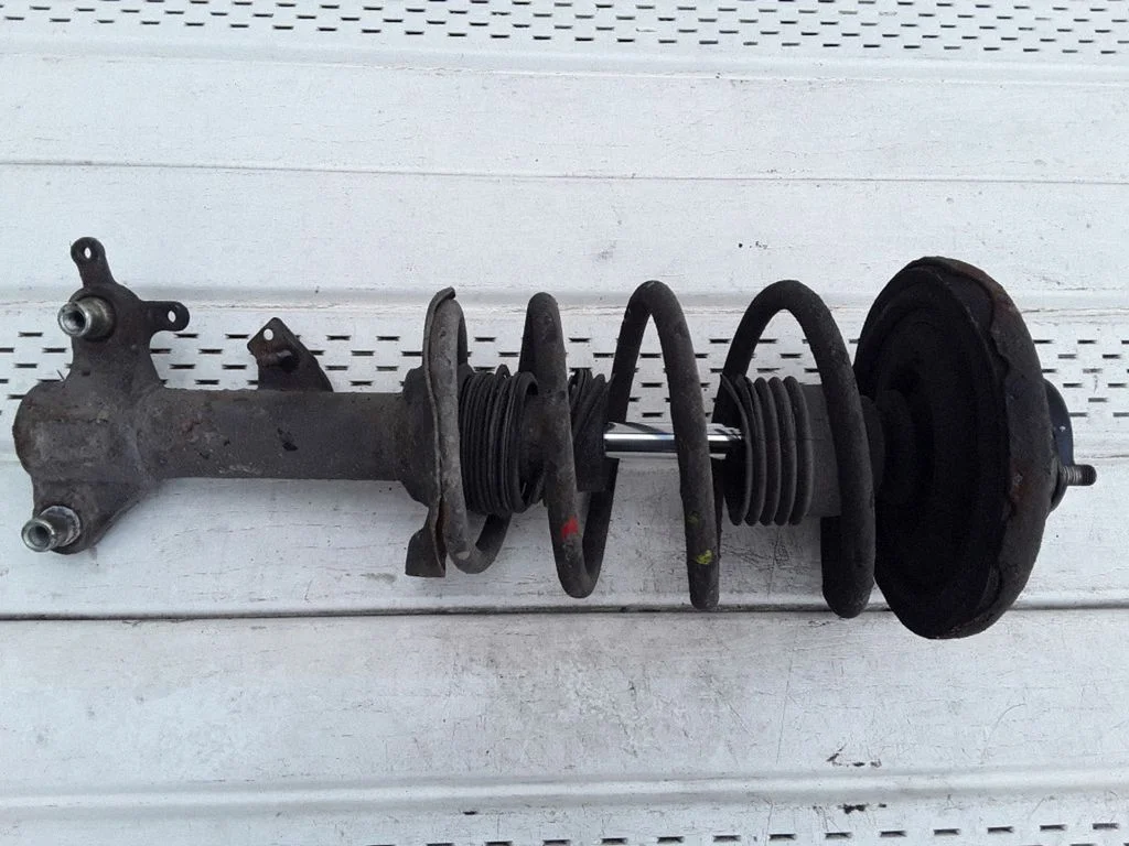 Front shock absorber with coil spring – left